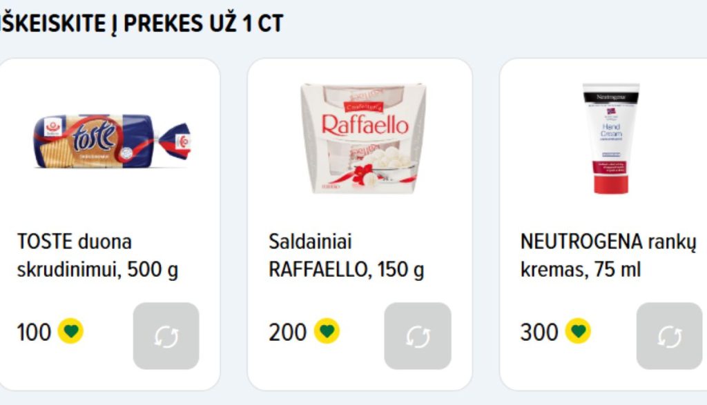 IKI lojalumo taškai – prekės, prizai ir nuolaidos