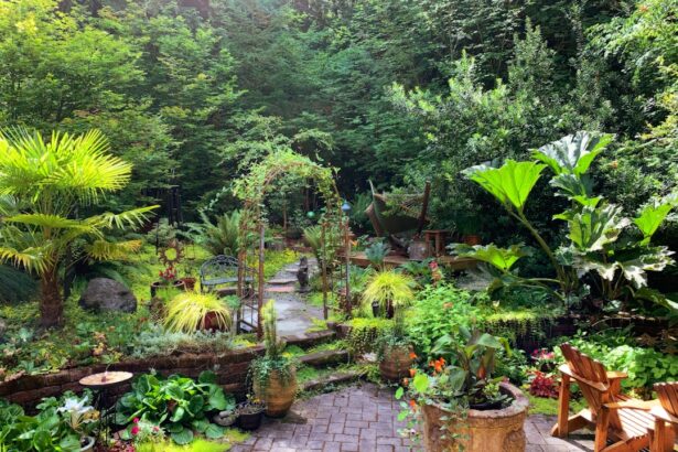 green plants on brown clay pots