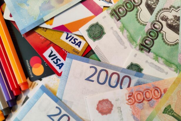 a pile of different currency sitting on top of each other