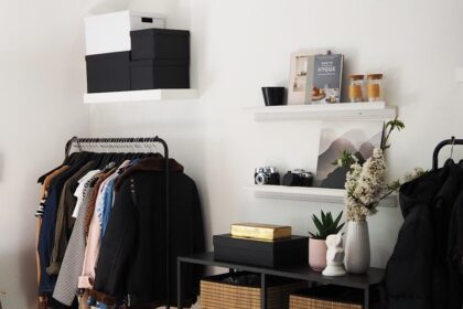 black flat screen tv on white wall