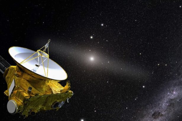 an artist's rendering of a satellite in space