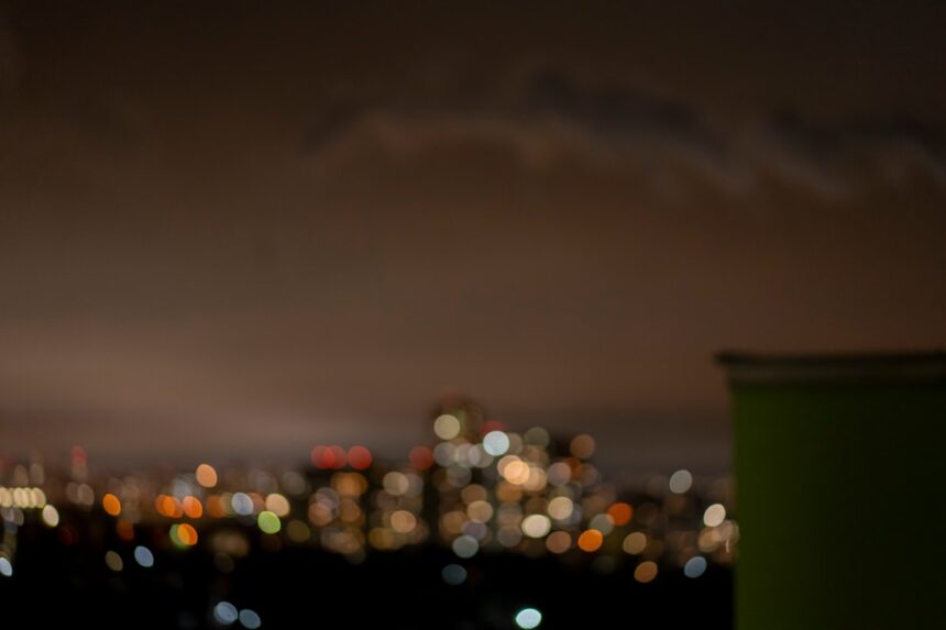 bokeh photography of city lights during night time