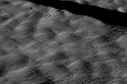 Sand dunes with shadows.